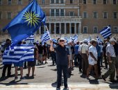 صور.. تظاهرات للمعارضة اليونانية احتجاجا على الاتفاق حول اسم مقدونيا