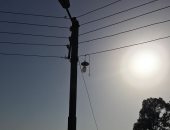 عامود إنارة آيل للسقوط يهدد حياة المواطنين بقرية عزبة العرب فى الدقهلية