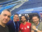 فيديو.. أبو هشيمة والثعلب وهانى أبو ريدة وسيف زاهر فى مران المنتخب