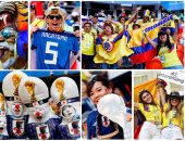  توافد الجماهير لحضور مباراة اليابان وكولومبيا 