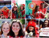 جميلات البرتغال تنافسن أسود المغرب بمدرجات روسيا