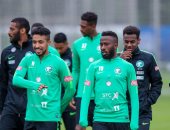 صور.. التدريب الأول للمنتخب السعودى استعدادا لمواجهة مصر