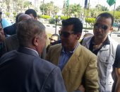 فيديو وصور.. وصول الدكتور أشرف صبحى وزير الشباب والرياضة للإسماعيلية