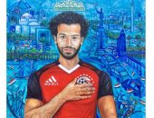 رغم الخروج من كأس العالم.. الفن التشكيلى يشجع منتخب مصر ومحمد صلاح