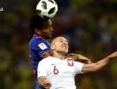 كأس العالم 2018.. رأسية يارى مينا تتقدم بالهدف الأول لكولومبيا على بولندا