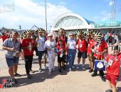 جماهير مصر والسعودية إيد واحدة فى مباراة وداع المونديال - صور