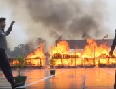 فيديو.. سلطات ميانمار تحرق مخدرات قيمتها 180 مليون دولار