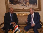 صور.. وزير الخارجية يلتقى بنائب رئيس جمهورية العراق