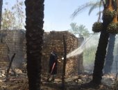 صور .. السيطرة على حريق اندلع أرض زراعية فى السويس بسبب الموجة الحارة