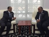 سامح شكرى يبحث مع وزير خارجية موريتانيا عقد اجتماعات الدورة الثانية للجنة المشتركة