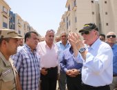 صور.. محافظ جنوب سيناء يتفقد موقع الـ 500 وحدة بالرويسات بشرم الشيخ