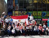 صور.. احتفال أبناء الجالية المصرية بنيويورك بذكرى ثورة 30 يونيو