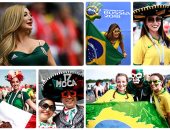 كرنفال احتفالى لجماهير البرازيل والمكسيك فى دور الـ16 بكأس العالم