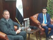 وزير الرياضة يستقبل الخطيب في مكتبه لمناقشة بعض ملفات الاهلي