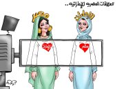  مصر والإمارات إيد واحدة فى كاريكاتير اليوم السابع
