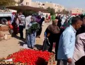 فيديو وصور.. رئيس مدينة طور سيناء يتفقد سوق حى بدر لضبط أسعار الخضار