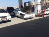 عودة محطات تموين السيارات بالغاز للعمل فى مدينة العريش