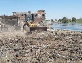 إزالة 169 حالة تعد على الأراضى الزراعية رفع المخلفات الصلبة بالمنيا