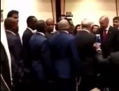 شاهد.. أردوغان يهين تميم فى حفل تنصيبه رئيسا لتركيا 