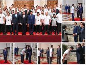 فيديو.. الرئيس السيسى  يمنح الأوسمة الرياضية لأبطال "ألعاب البحر المتوسط"
