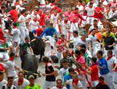 صور.. انطلاق اليوم السادس من مهرجان "سان فيرمين" لمصارعة الثيران بإسبانيا