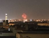 صور.. السيطرة على حريق خزانى الوقود خارج مطار القاهرة