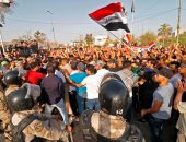متظاهرون عراقيون يقطعون الطرق المؤدية لمنفذ السلامجة الحدودى مع إيران
