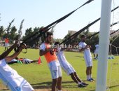 صور.. حصص بدنية شاقة فى المران الصباحى للإسماعيلى بالإسكندرية