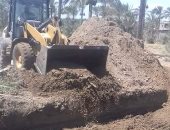 إزالة فورية لحالة تعدى على أرض زراعية على مساحة 144 مترا بدمياط 