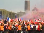 فيديو.. باريس تشتعل احتفالا بلقب كأس العالم