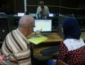 طلاب المرحلة الأولى للتنسيق يسجلون رغباتهم بجامعة القاهرة - صور