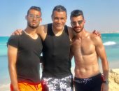 شاهد.. الحضرى مع ثنائى الإسماعيلى فى الساحل  