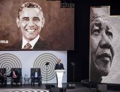 أوباما ينتقد سياسة ترامب خلال حفل تكريمى لنيلسون مانديلا بجنوب أفريقيا