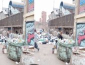 شكوى من انتشار القمامة أمام محطة مترو عزبة المرج