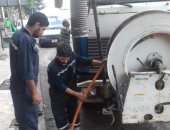 حل مشكلة المجارى بشارع الكنيسة الفرنساوى بعزبة النخل