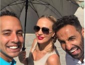 شاهد.. صورة جديدة من كواليس فيلم "الكويسين" لأحمد فهمى وشيرين رضا