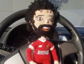 قارئة تشارك "صحافة المواطن".. بدمى هاندميد تعبيرا عن حبها لــ"محمد صلاح"