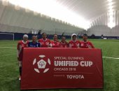 صور..منتخب الكرة النسائية للاولمبياد الخاص يفوز ببرونزية كأس العالم بشيكاغو