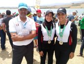 مريم ياسر وميار عبد اللطيف تحصدان فضية زوجى التجديف بالألعاب الأفريقية