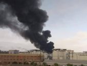 قارئ يشارك بصور لنشوب حريق فى مصنع ببرج العرب بالإسكندرية