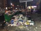 انتشار القمامة فى شارع رشدى بالإسكندرية والأهالى يطالبون بتطهير المكان