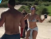 شاهد رقصة جينفر لوبيز ورودريجرز على الشاطئ احتفالا بعيد ميلادها