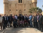 نقابة مهندسى الإسكندرية تستقبل وفدا من دولة أوغندا لزيارة المعالم الأثرية
