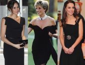 مين الأجمل.. 3 إطلالات لكيت وميجان قلدا فيها الأميرة ديانا