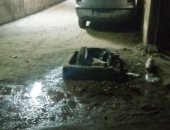 صور.. مياه الصرف تغرق شارع يحيى توفيق فى الزيتون.. ومطالب بصيانة الشبكة