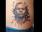 صور.. وشم كانتى يزين ظهر لاعب فرنسى بعد التتويج بكأس العالم