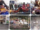 حكومة إندونيسيا تقدم مساعدات إنسانية لنازحى جزيرة لومبوك بعد زلزال مدمر