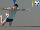 برشلونة يستعد لمواجهة روما فى كأس الأبطال بحمام السباحة ..فيديو