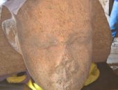 صور.. المتحف المصرى الكبير يستقبل رأس الملك سنوسرت الأول