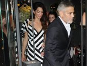 شاهد كيف قضى جورج كلونى وزوجته ليلة رومانسية فى بحيرة كومو